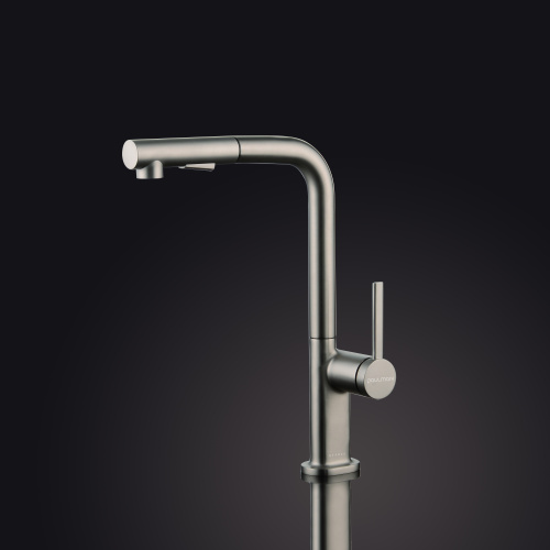 Смеситель для кухни Paulmark NEO Ne214419-BS на раковину никель - фото 2